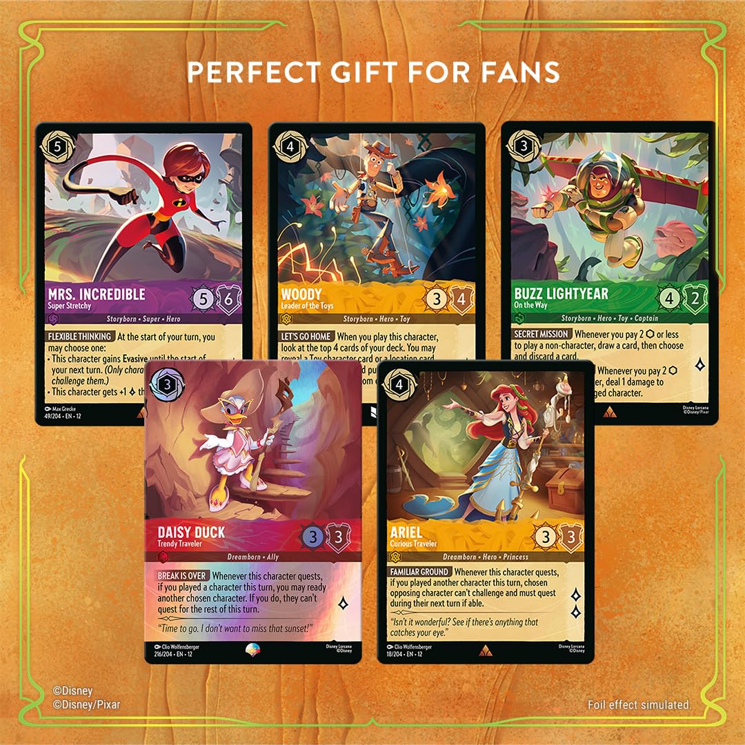Amazon.com: Ravensburger Disney Lorcana TCG: Wilds Unknown Booster