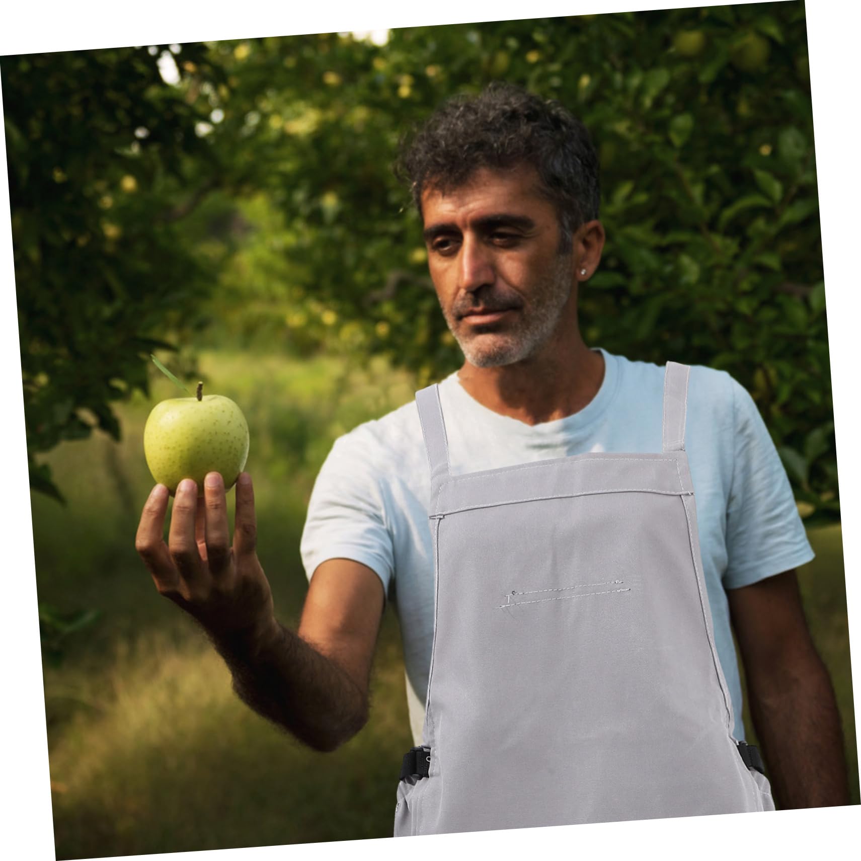 INOOMP Grembiule Raccolta Regolabile con e in Cintura Tasche Oxford per Frutta Piccoli Attrezzi Frutteto e Azienda Agricola