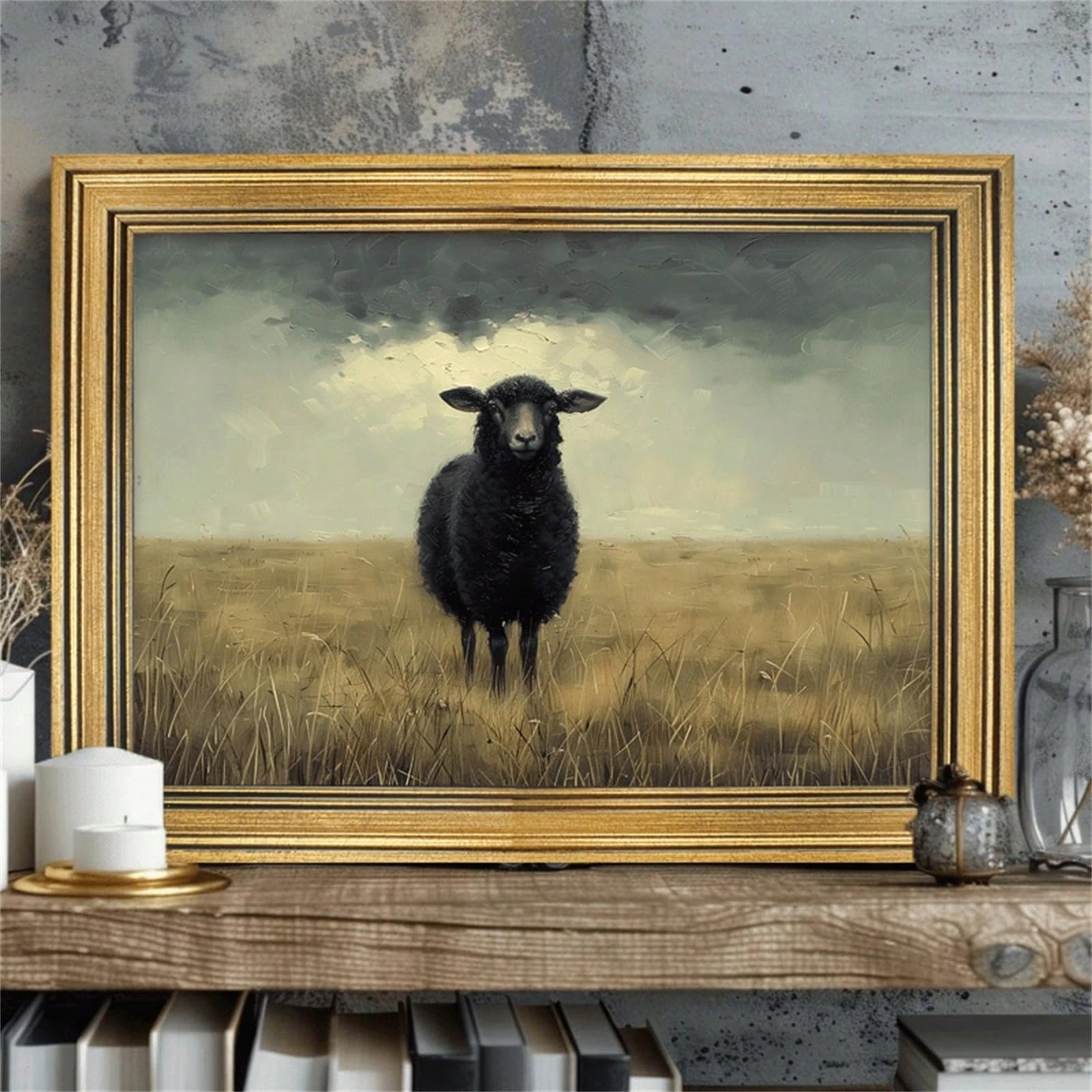 Affiche mouton noir vintage pour une déco de ferme authentique - 8