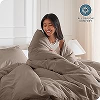 Vista 330 de Bare Home Funda de edredón extra larga – Premium 1800 súper suave – Funda de edredón ligera y fresca – Ropa de cama suave y transpirable