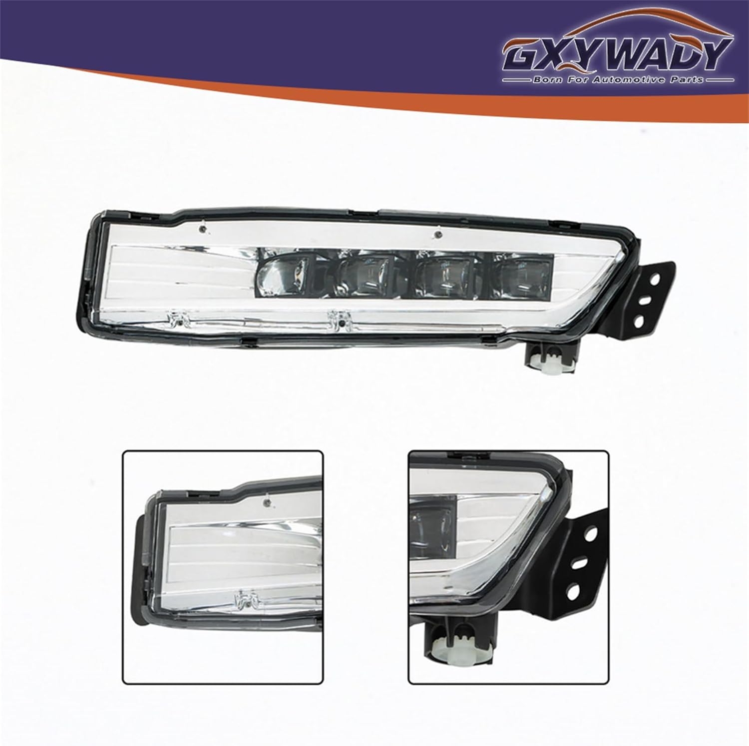 GXYWADY 2 Pcs Fog Lights Assembly Replacement for Accord 2018 2019 2020 Driving Fog Lamps with DRL 4-Door Sedan Front Bumper Fog Lights (Clear Lens)