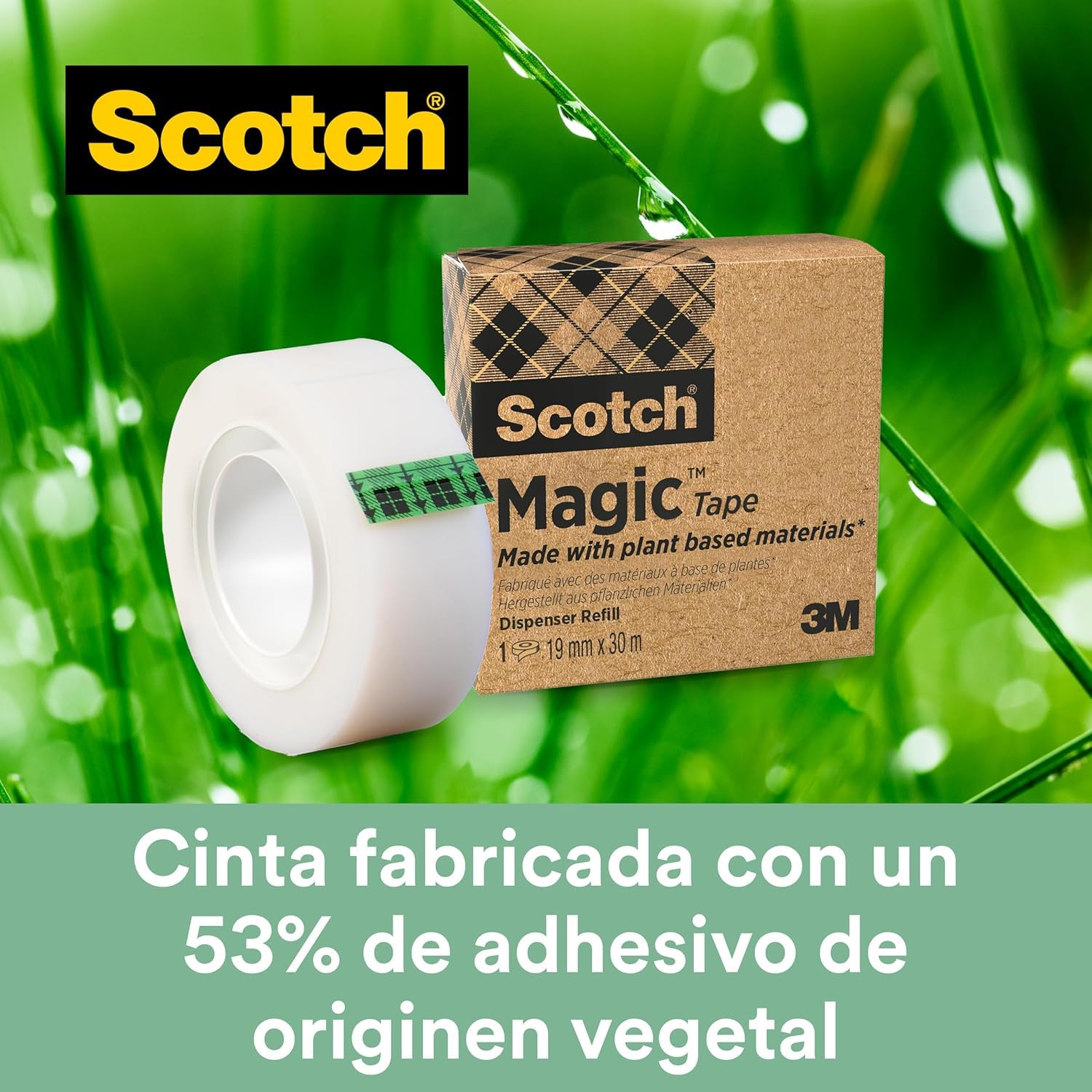 Scotch Magic Pack de 4 dispensadores de cinta de embalaje 19 x 33m