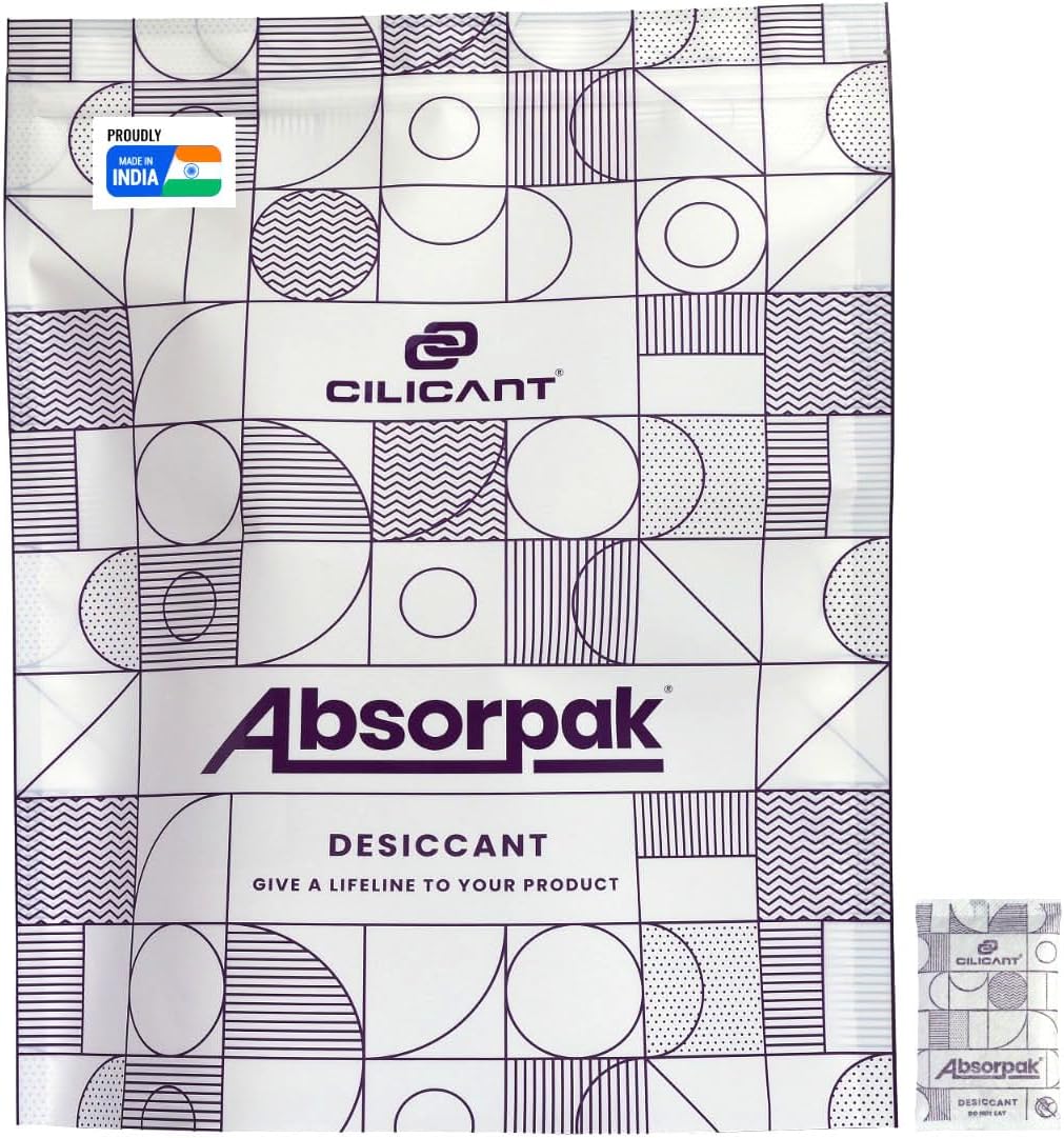 Silica Gel Desiccant Pouches 5 Gram Small Size Pack of 200 | Moisture Absorbers for Shoes, Jewelry, Electronics, Food Storage and Household Use for Moisture Control