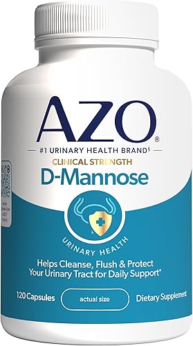 Miniatura 11 de AZO D-Mannose para la Salud del Tracto Urinario, Limpia, Elimina y Protege el Tracto Urinario, Marca Recomendada No. 1 por Farmacéuticos, Fuerza