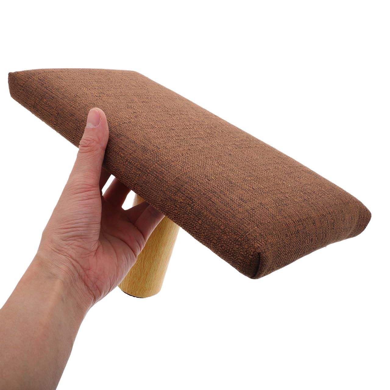 Meditationsbank Mit Kissen Dickem Polster Tragbarer Hölzerner Kniesitz Yoga Hocker aus Holz Für Yoga Gebete Und Gleichgewichtsübungen