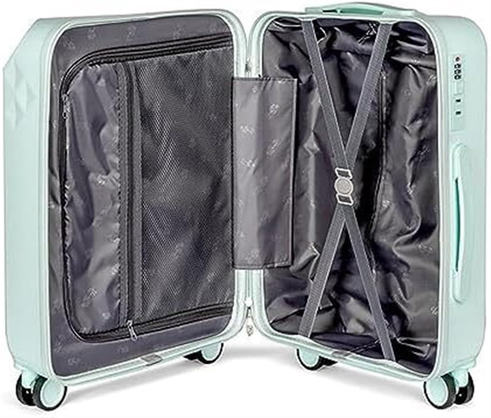 Valigia Valigia Rigida Leggera con Spinner A 8 Ruote Espandibile, da Stiva Valige Bagaglio Mano(D,20inch)