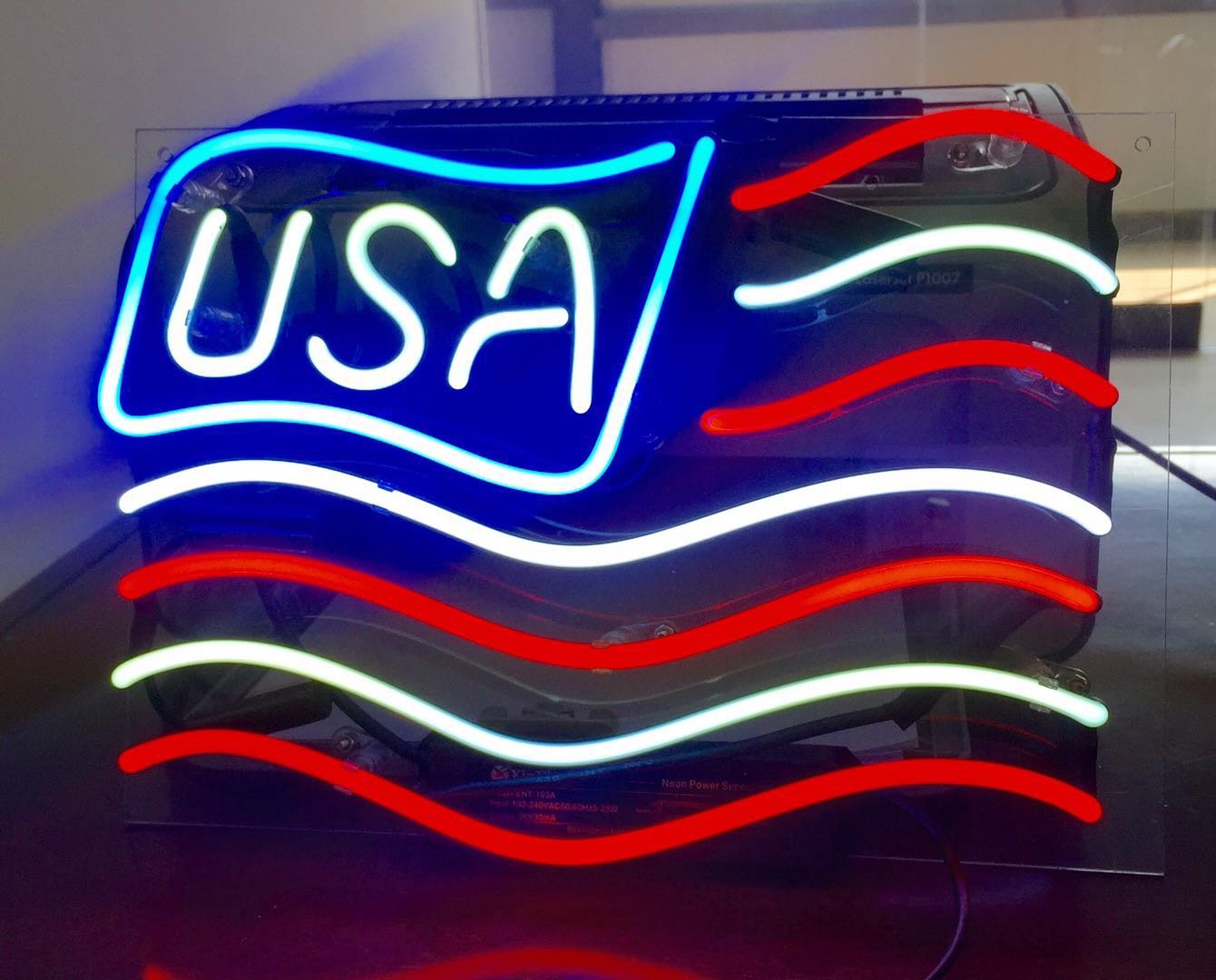 Amazon.co.jp: ネオンサイン、『USA』NEON SIGN 、ディスプレイ サイン
