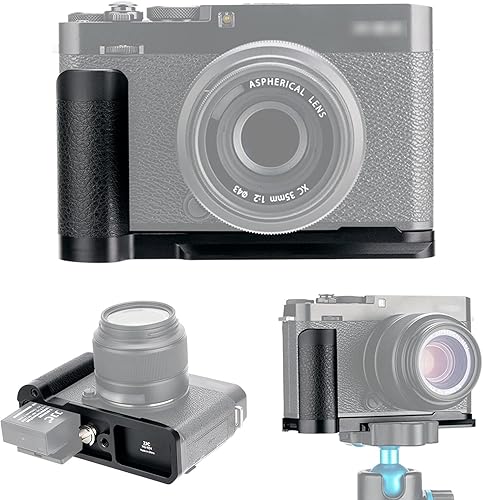 JJC Soporte de metal sólido para Fuji Fujifilm X-E4 XE4 XE4 Reemplazo Fuji MHG-XE4 Handgrip