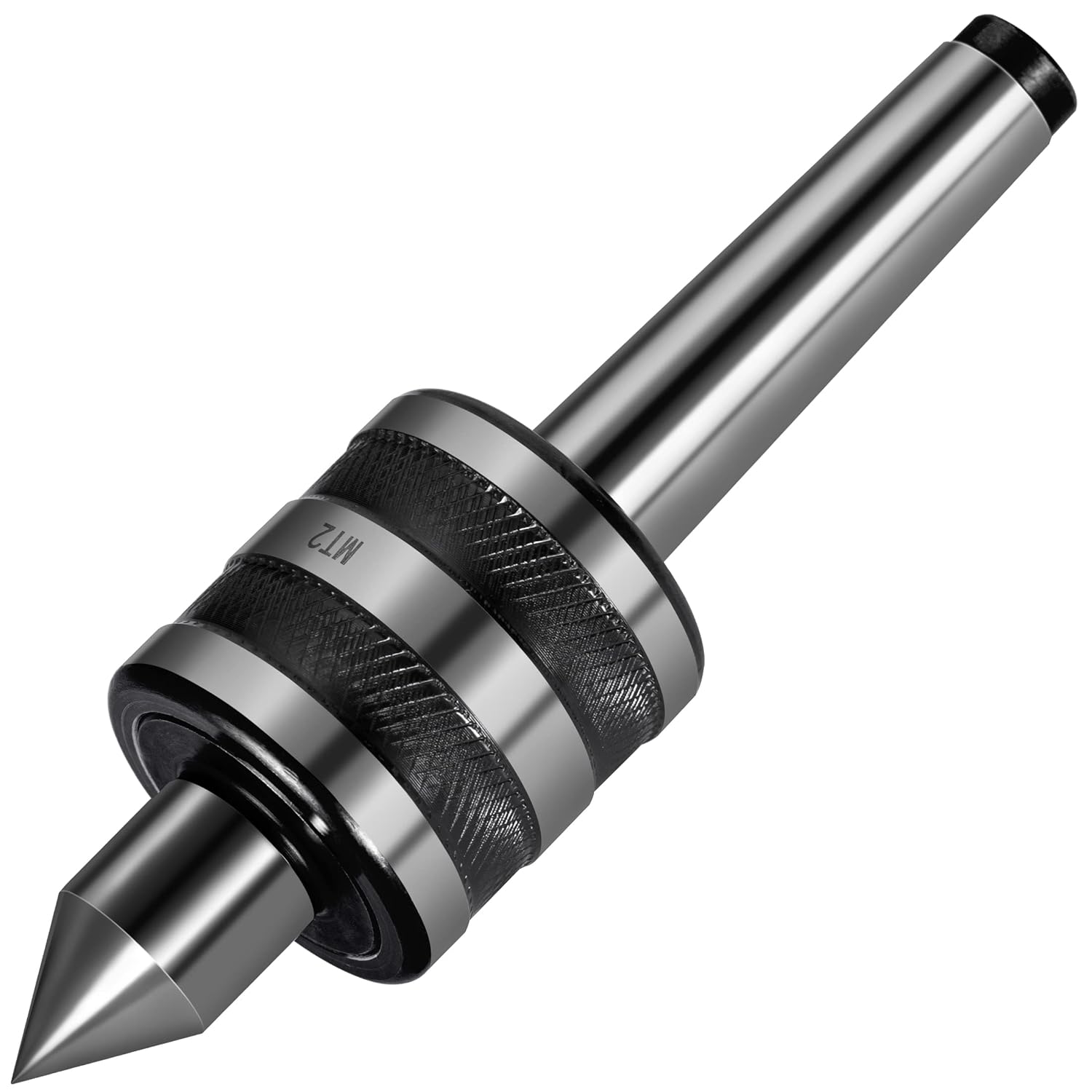 Heavy Duty MT2 Live Center, MT2 Precision Rotary Live Revolving Milling Center Taper Metal Work Lathe Tool for High Speed Turning, Lathe Medium Duty CNC Work (MT2 Live Center)