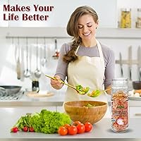 Vista 7 de Himalayan Chef Cebolla y pimiento rojo con sal del Himalaya, molinillo de vidrio, 3.5 onzas, cebolla asada (5327C)