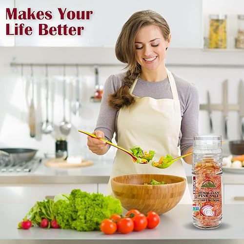 Miniatura 7 de Himalayan Chef Cebolla y pimiento rojo con sal del Himalaya, molinillo de vidrio, 3.5 onzas, cebolla asada (5327C)