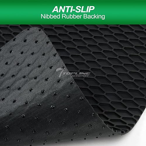 Miniatura 3 de 7422457591574 Compatible con Chevy Camaro 2016-2021 - Alfombrillas hexagonales de goma negra para todo tipo de clima, 4 piezas