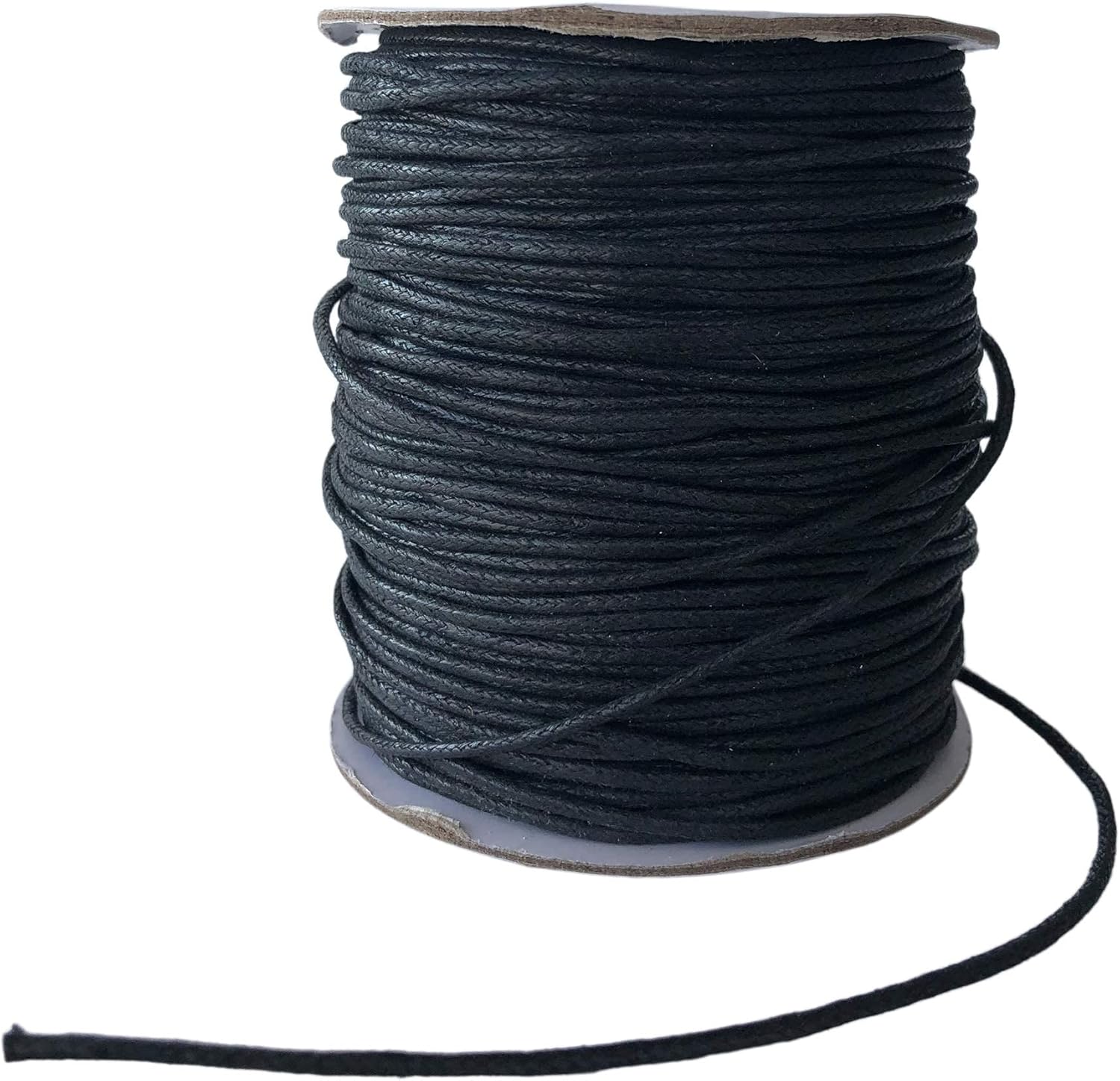 5,400 PCS Wordless Bracelet Kit- Black, White, Red, Green, Yellow, Blue Plastic Beads-6 Pack- 9mm Opaque 900 Count Each- 100 Yards Waxed Cotton Thread Cord