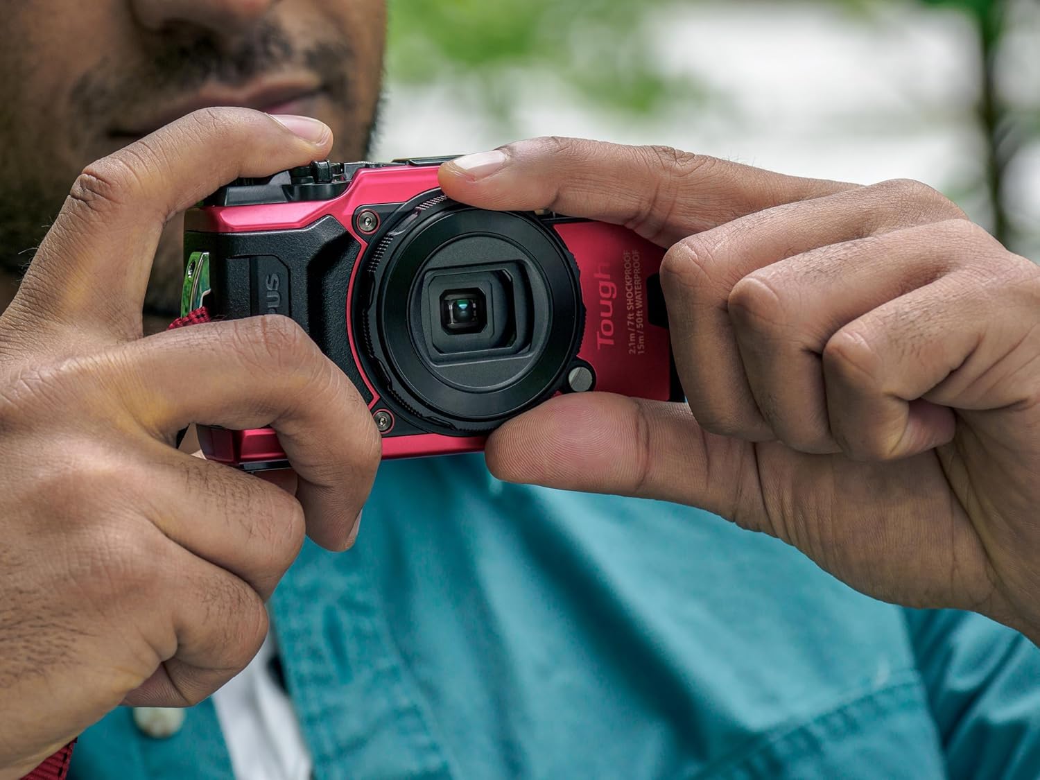 OM SYSTEM LB-T01 Protection d'objectif pour Olympus Tough TG-5, TG-6 et TG-7, Protection Contre Les Rayures et salissures, Mécanisme à Clipser