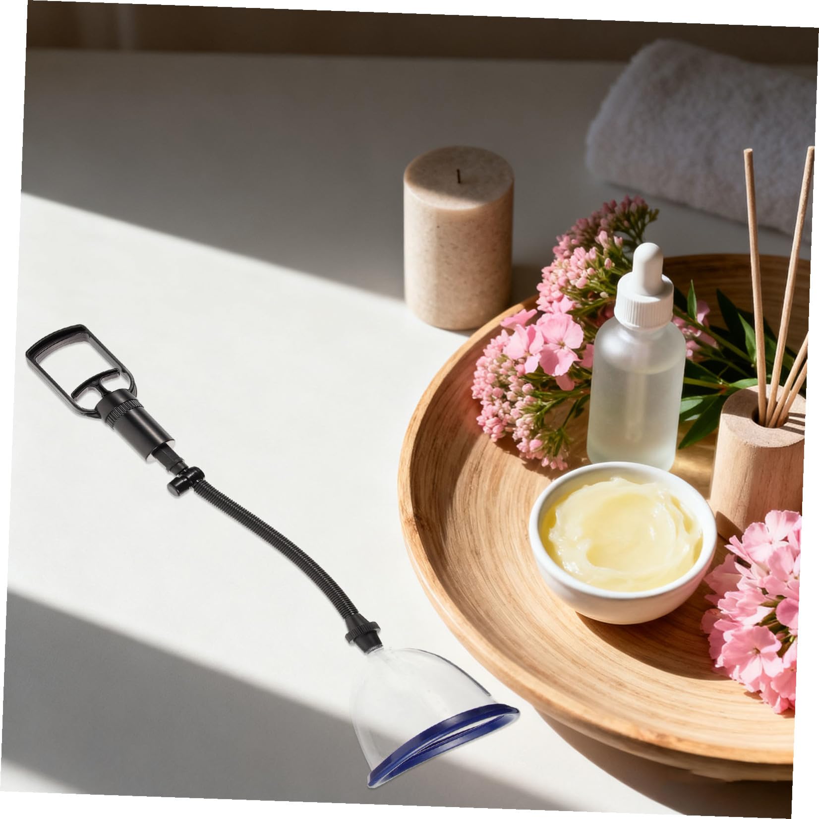 VANZACK Outil Plastique et Caoutchouc, pour Salon et Spa à Domicile Électrique de Massage Manuel Principe de Pression Négative pour Femmes