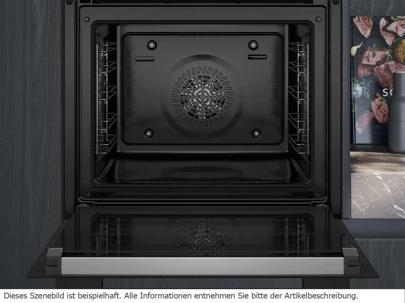 Siemens HB772A1B1 iQ700 - Forno da incasso, 60 x 60 cm, prodotto in Germania, display TFT Full Touch, assistente al forno, activeClean, cookcontrol Plus, aria calda 3D, riscaldamento rapido e
