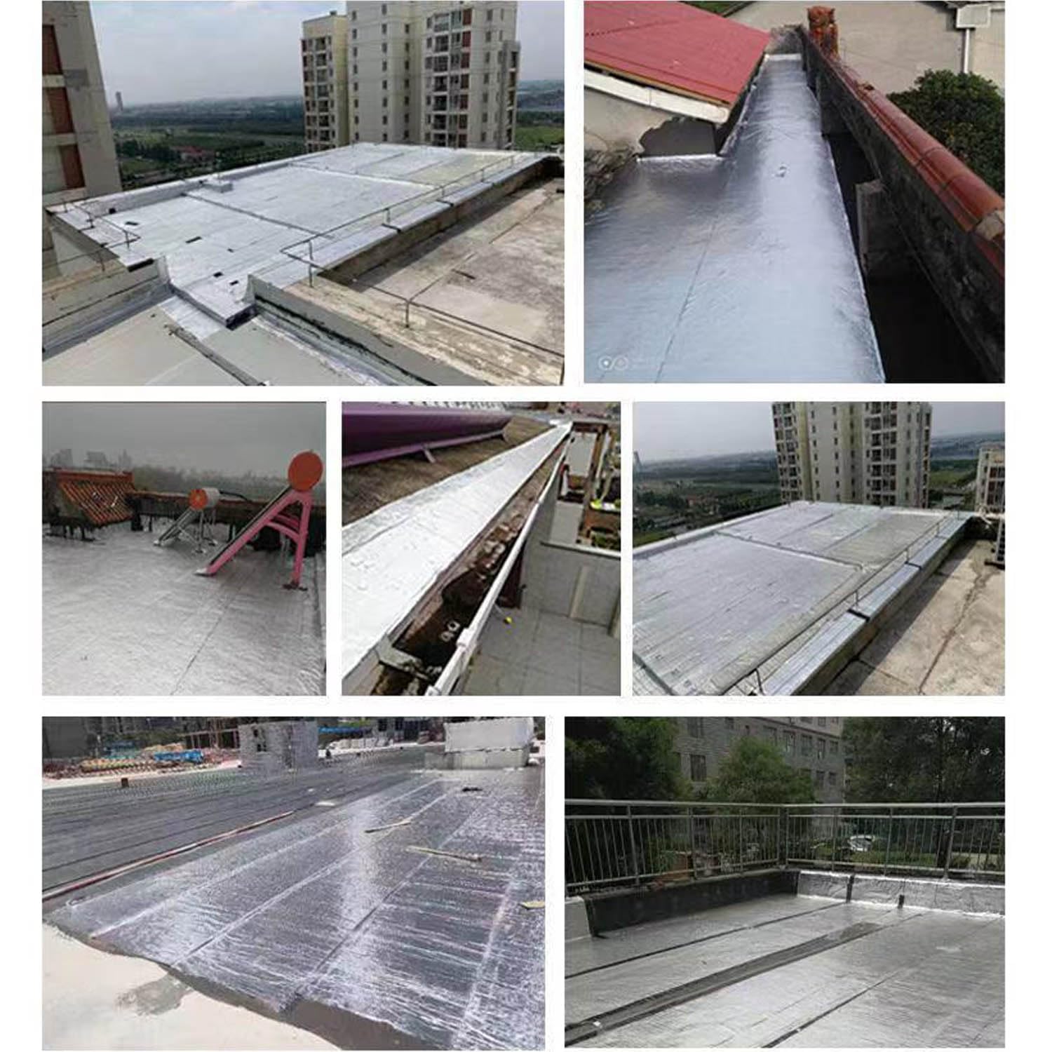 Cinta de Bituminosa Impermeable Autoadhesiva Cinta de Aluminio Cinta de Sellado de Reparación para Fugas de Techo,Reparación de Grietas,Ruptura de Tuberías (1m x 4m)
