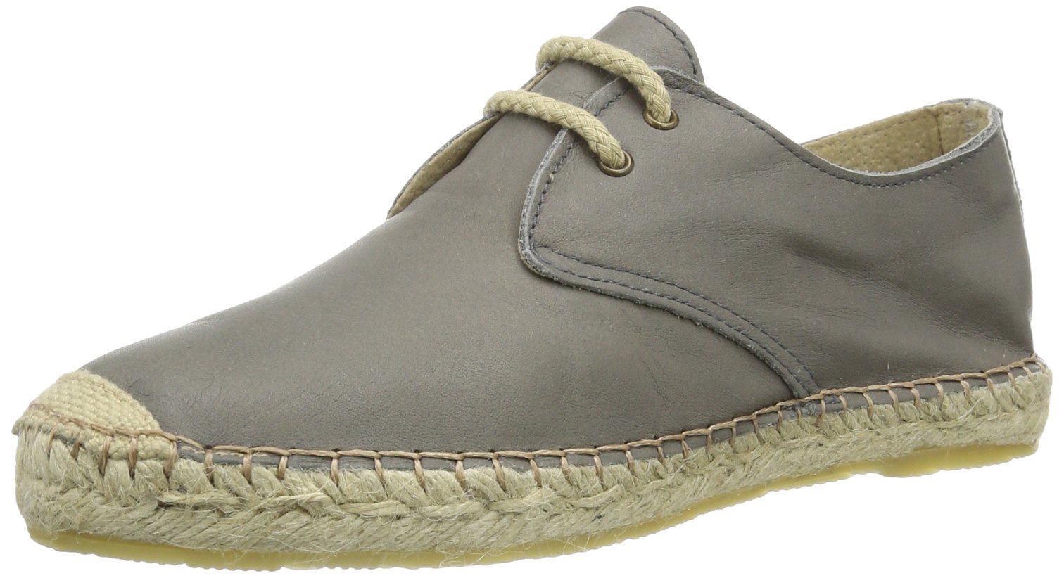 PIECES Kay Leather Espadrillos Grey AlpargatasMujer