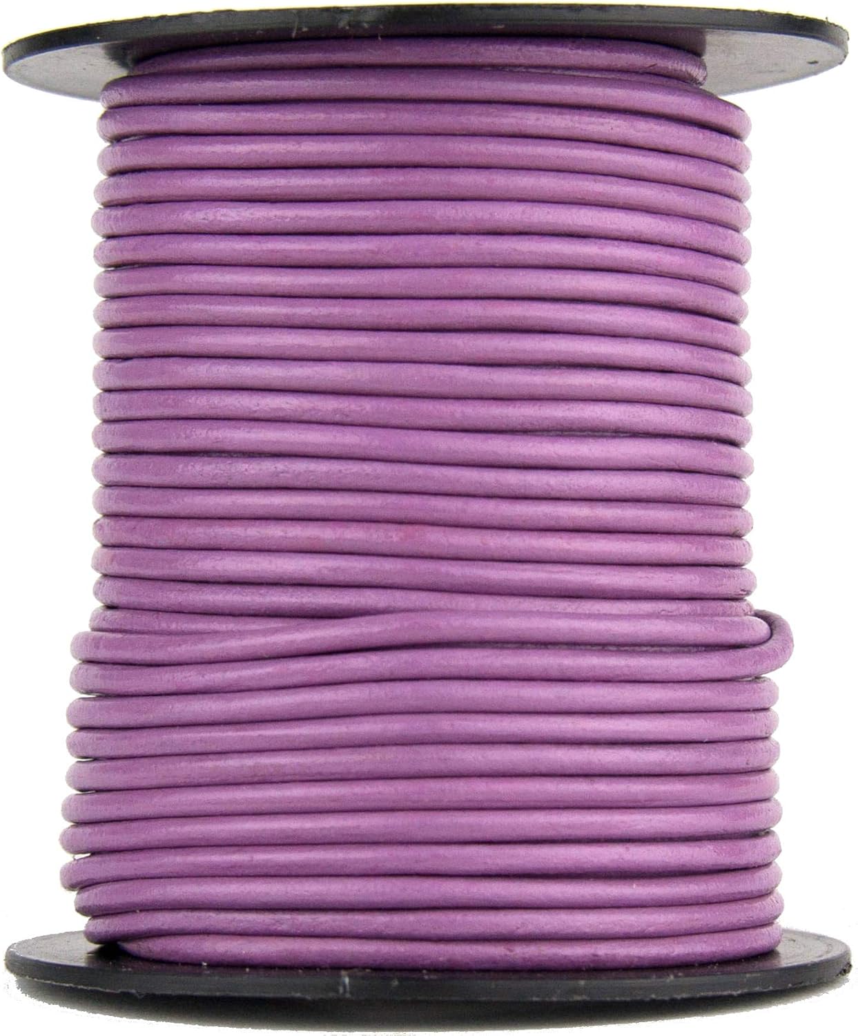 Xsotica-Regular Shades Round Leather Cords-1.5 MM Leather Cord Round (Radiant Orchid, 100 Meter(109 Yard))