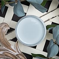 Vista 303 de Dixie Belle Paint Company - Pintura con acabado de tiza para muebles, color blanco lino (Drop Cloth), 8 fl oz, pintura mineral color blanco lino mate