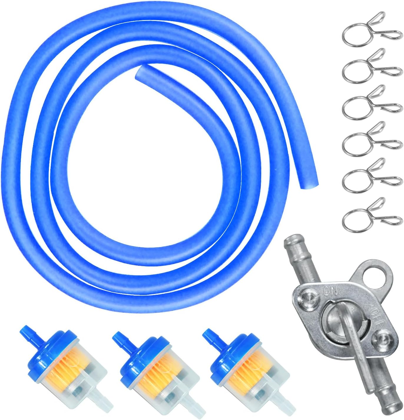 HOLATO Gas Fuel Line Hose Clamps Fuel Filters with Inline