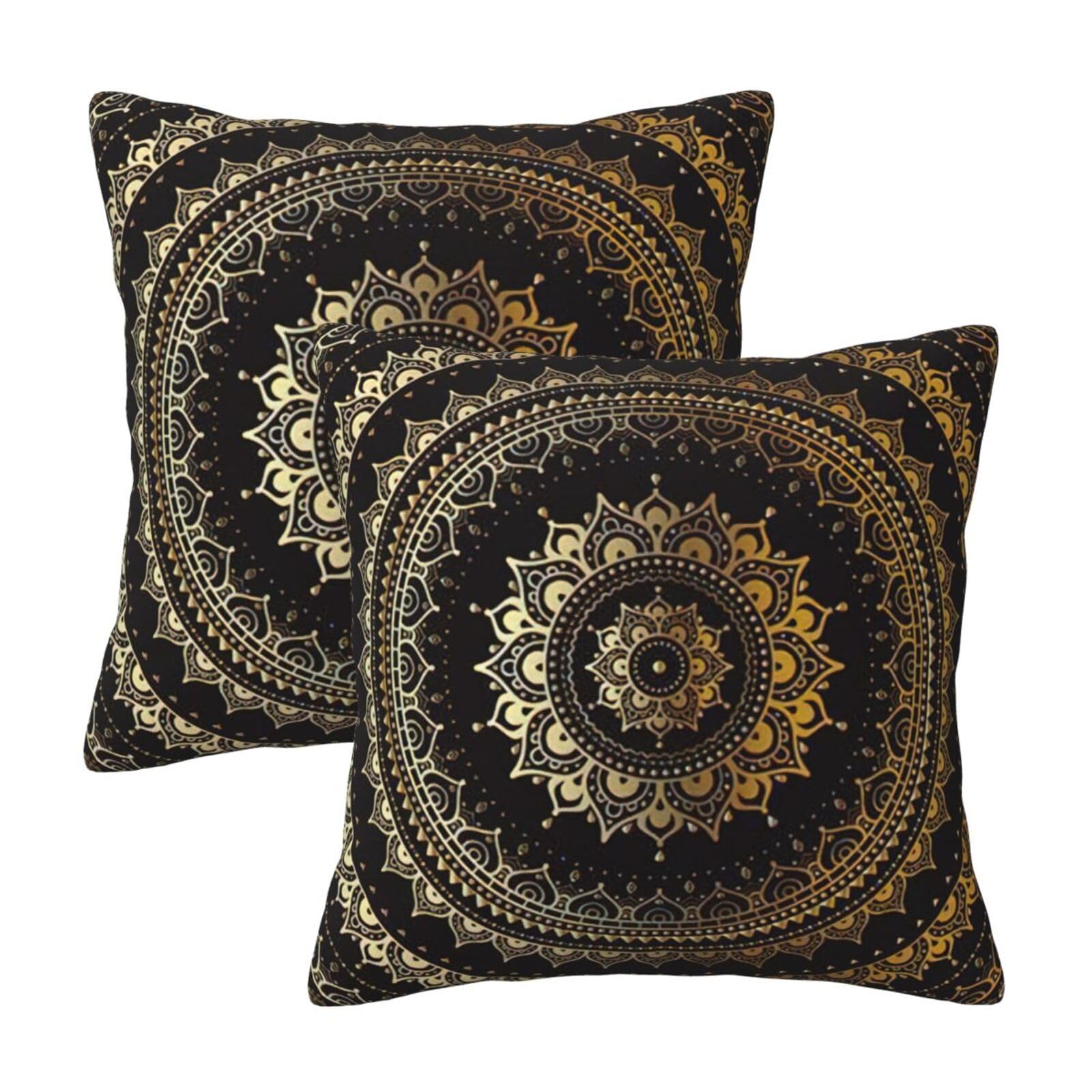 RRhgipp Mandala Throw Pillow Cases Decorative Cushion Covers Couch Bed Sofa Decoration Xmas Gifts Bed