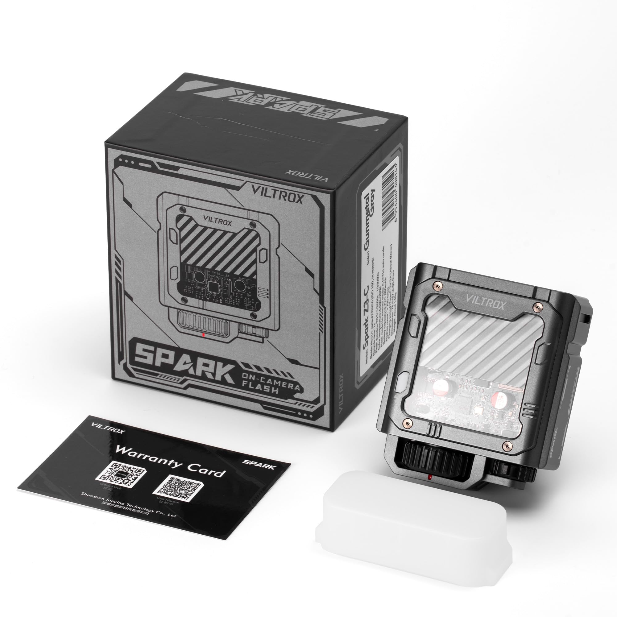 VILTROX TTL Flash Speedlite per Canon Fotocamera,Mini Flash GN16 con 7 Livelli di Potenza,Batteria da 26W/s 1800mAh,1 tempo di richiamo,Controllo Ottico S1/S2Compatibile con Canon,Grigio(Z3-C)