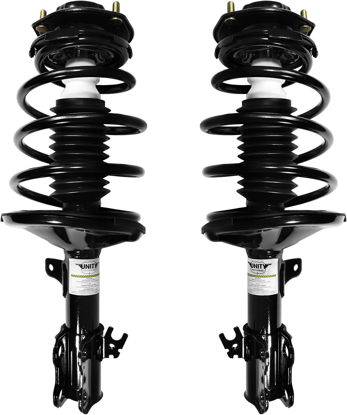 UNITY AUTOMOTIVE 2-11181-11182-001 Front 2 Wheel Complete Strut Assembly Kit 1997-2001 Toyota Camry