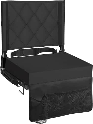 Stadium Seats with Back Support, Padded Bleacher Seat Cushion |