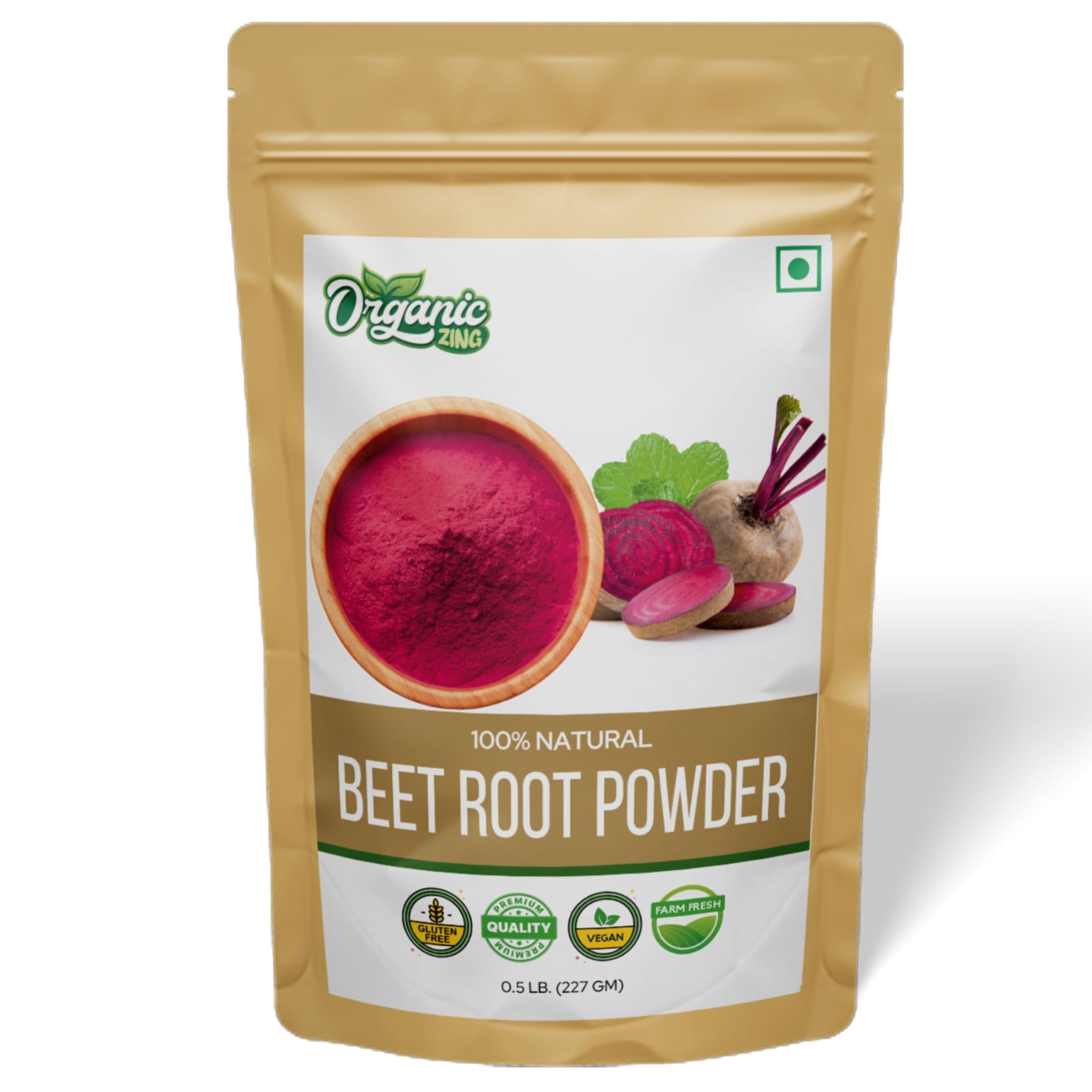 Organic Zing Organic Beetroot Powder - USDA Organic Certified / Vegan / Preservative Free / Product of India - 227gm Resalable Pack (Pack of 1) (B0BG8SBGFR) Amazon Price History, Amazon Price Tracker