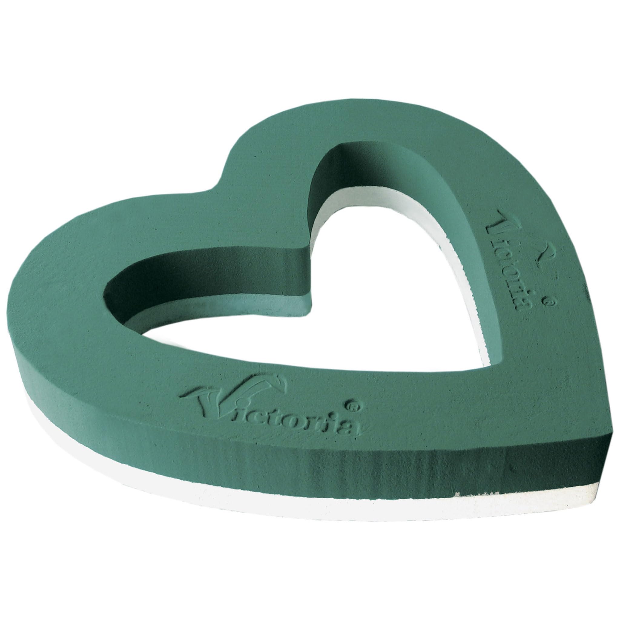 Mousse florale humide cœur ouvert 47 cm pour composition de fleurs fraîches
