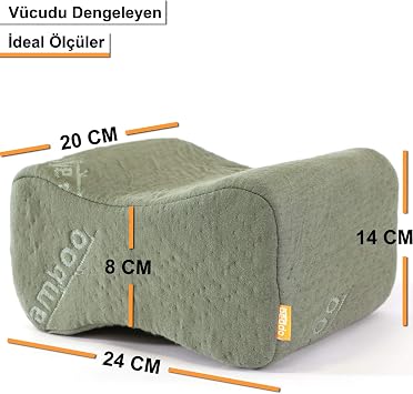 beddo™ Bamboo Series | Orthopedic Knee Pillow | Khaki Color