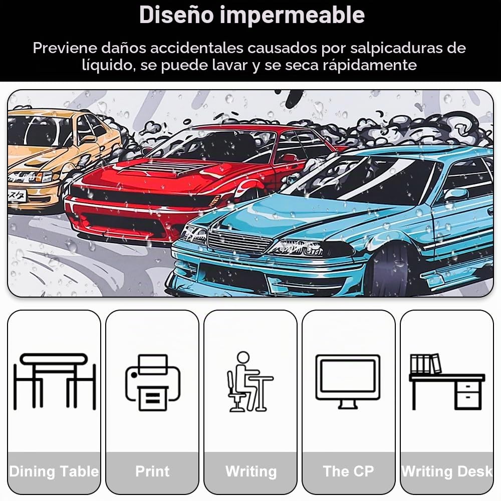 Alfombrilla Ratón Gaming XXL - 900 x 400 mm, Mouse Pad Gaming, de Goma, Alfombrilla de ratón Antideslizante de Goma, para Videojuegos, Macbook, PC, portátil, Escritorio