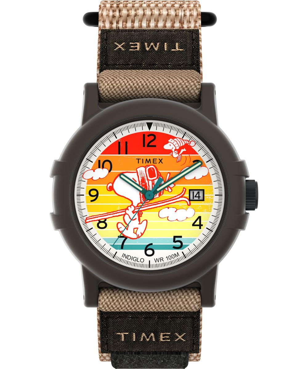 Timex Watches Men's Red Timex Peanuts Camper Dial Watch Tw4b34900