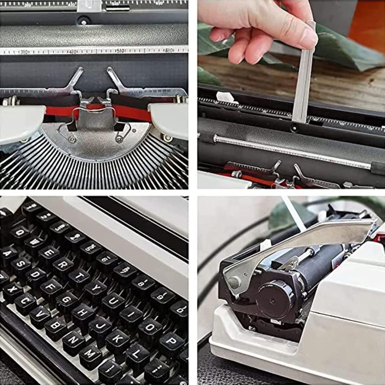 Traditionelle tragbare manuelle Schreibmaschine, Vintage, Klassische Retro-alte Schreibmaschine für Schriftsteller, nostalgische, langlebige Schreibmaschine, Klassische Textverarbeitung