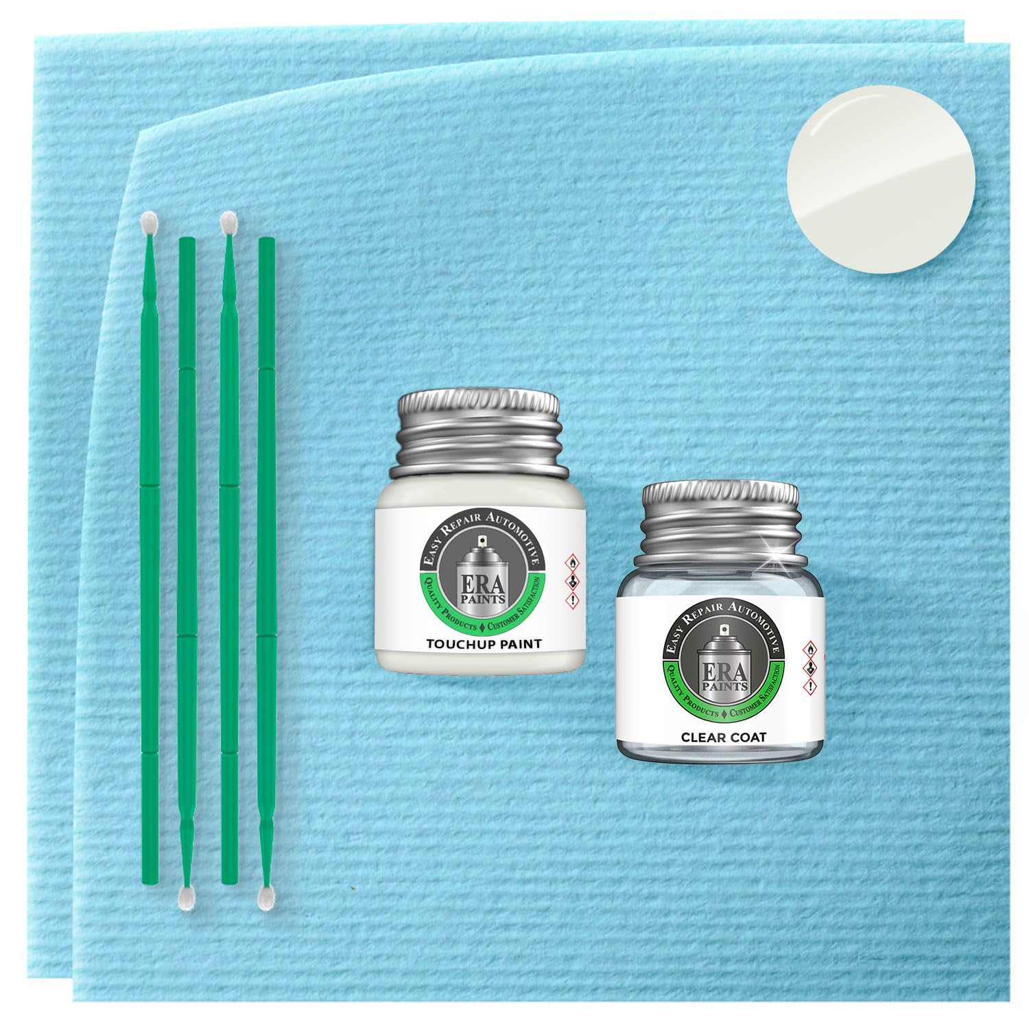 ERA Paints NH578 - Taffeta White for HONDA Exact Match Automotive Touch Up Paint Jar - Essential Kit