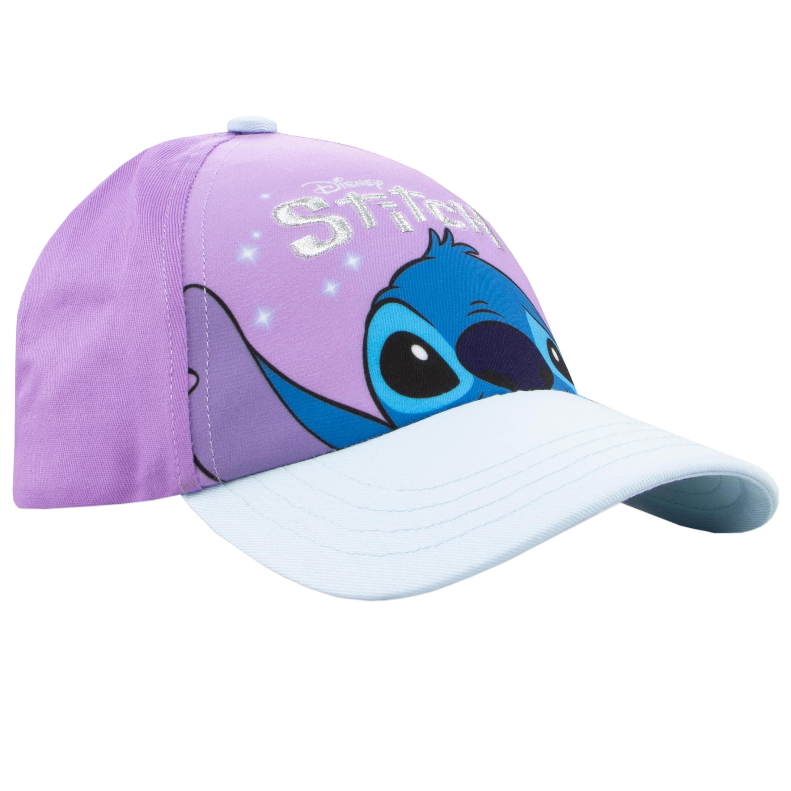 Disney Czapka ze ściegiem | Dziewczęca czapka letnia | Czapki i czapki dziewczęce | Oficjalne akcesoria do ściegu | Jeden rozmiar fioletowy, Fioletowy, Rozmiar uniwersalny