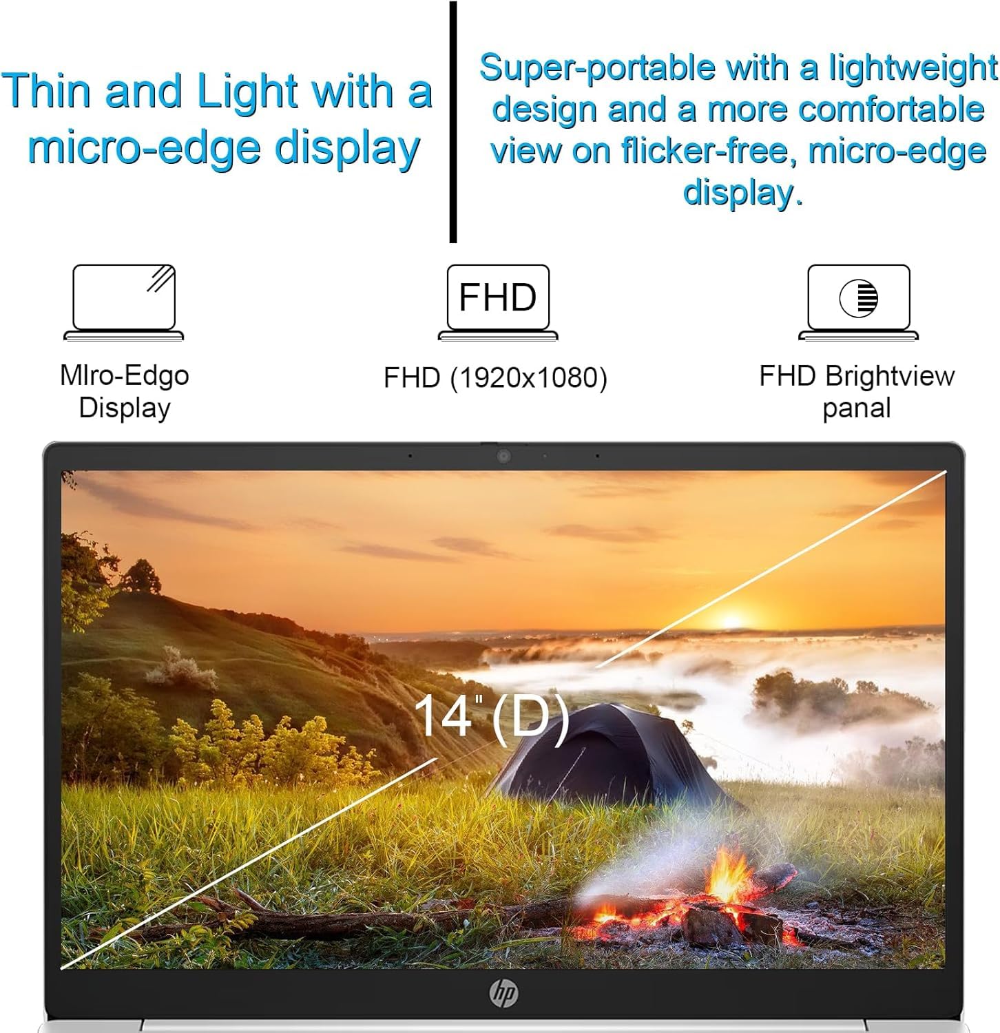 HP Chromebook 14inch Laptop - Student Google Chromebook - Intel Core N100 Beat i5-10210Y - FHD Display - USB C - Long Battery Life - Ultralight - 2024 - for Kids - 4GB RAM -... - Image 6