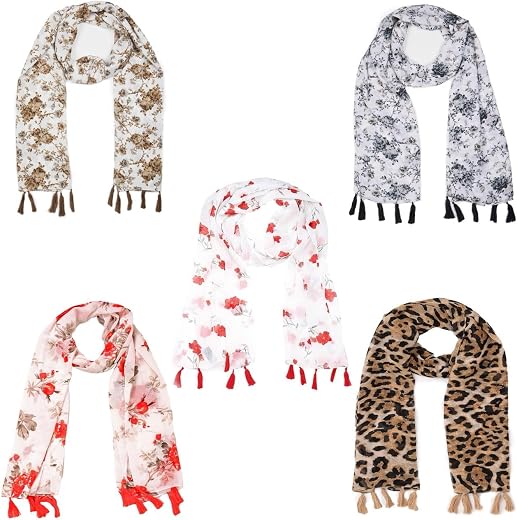 SAHIL SCARF Multicolor Scarf Lightweight & Comfortable for All Seasons (180x55cm)