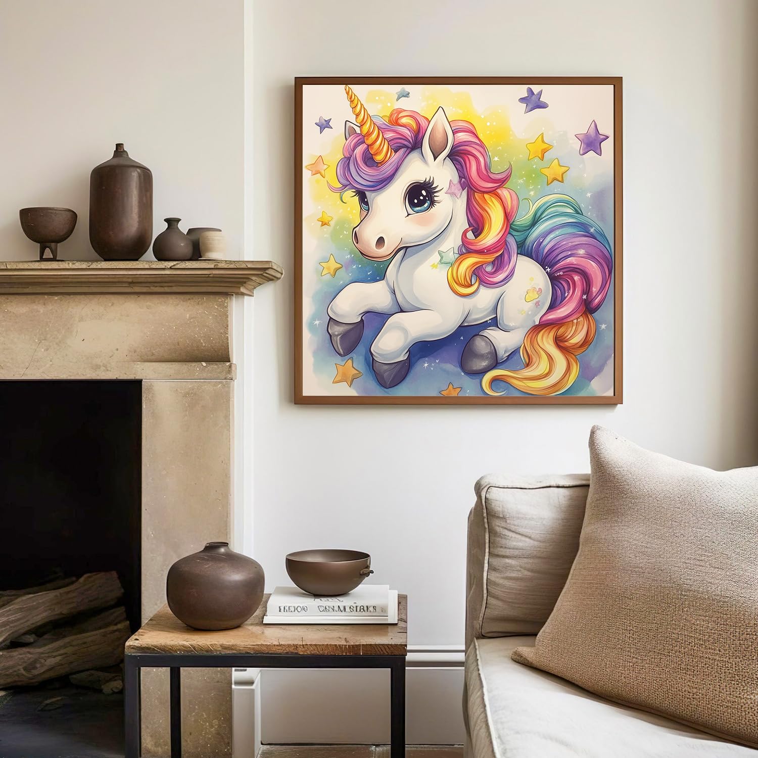 Painting by Numbers Children with Frame, Unicorn Painting by Numbers Children from 5 6 7 8 9 10 Years - Image 3
