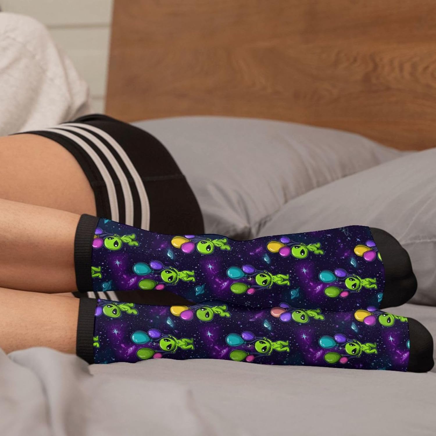 Funny Novelty Socks Casual Athletic Crazy Crew Socks For Women Men - Image 4