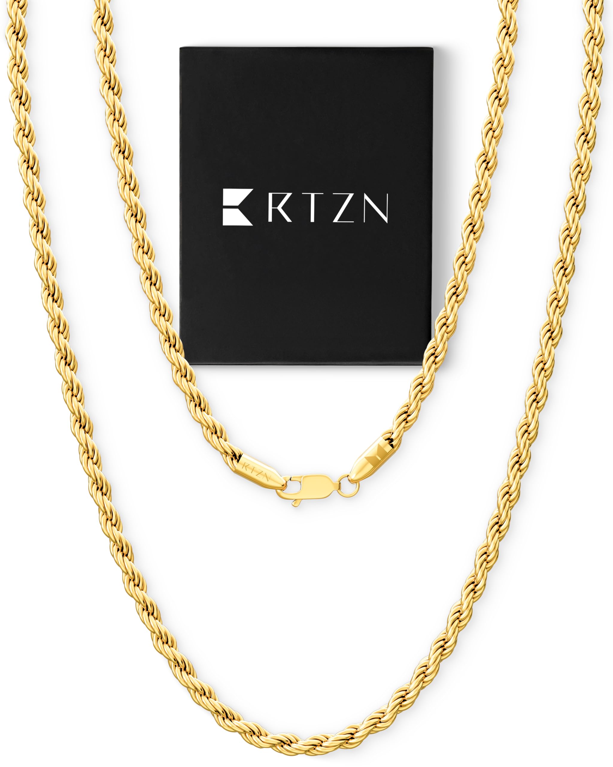 RTZN Gold Rope Chain for Men