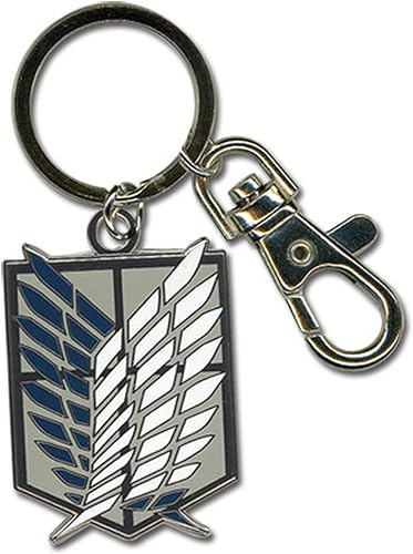 Great Eastern Entertainment Attack On Titan Scouting Legion - Llavero con emblema multicolor, 2 pulgadas