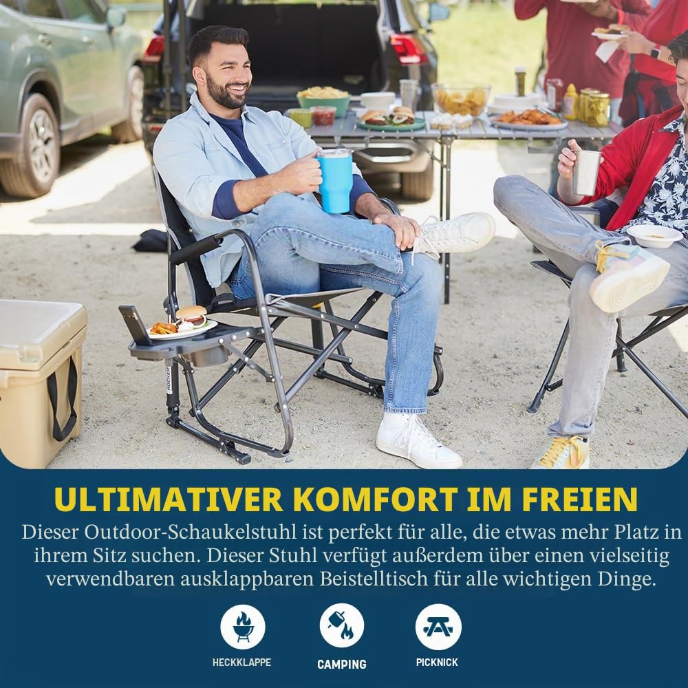 GCI Freestyle Rocker XL™ mit Beistelltisch Zimt