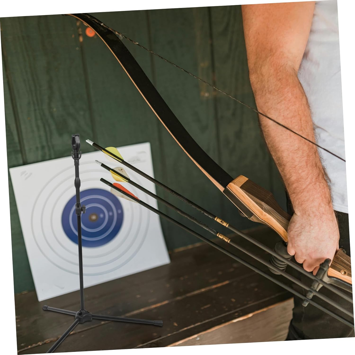 Adjustable Support Stand Stable Arrow Display Rack for Recurve Compound Bows Versatile Equipment for Enhanced Accuracy and Performance