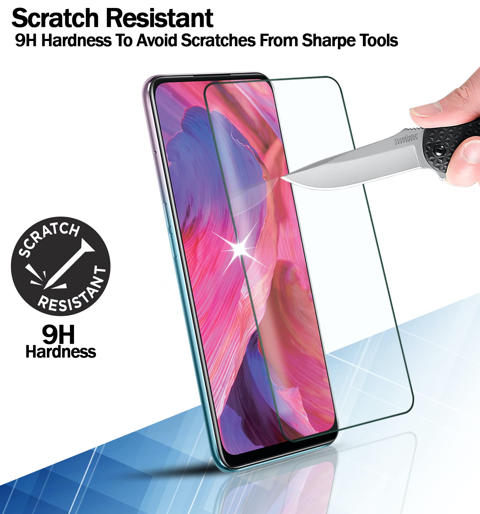Cofi1453 Vetro Temperato 9H Per Oppo Reno 2Z – Pellicola Protettiva Trasparente, 0,33 Mm, Anti Graffio E Anti Urto - 2