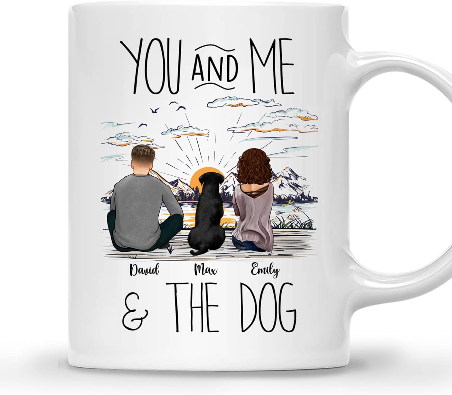 Gossby Personalized Dog Coffee Mug Custom Coffee Mugs For