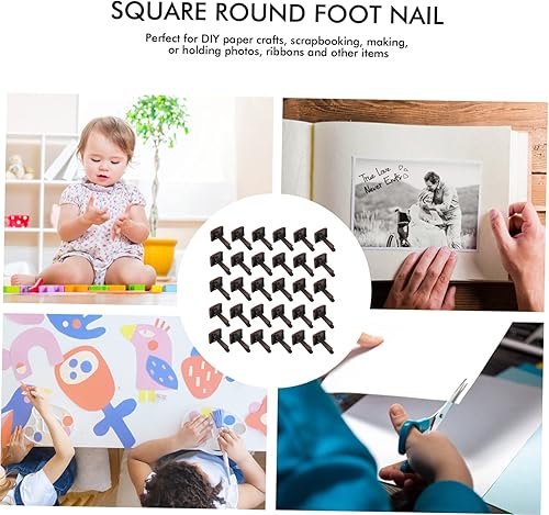 Miniatura 2 de VILLCASE 300 uñas decorativas antiguas con patas para manualidades y clavos para ropa, zapatos y accesorios para proyectos de adorno