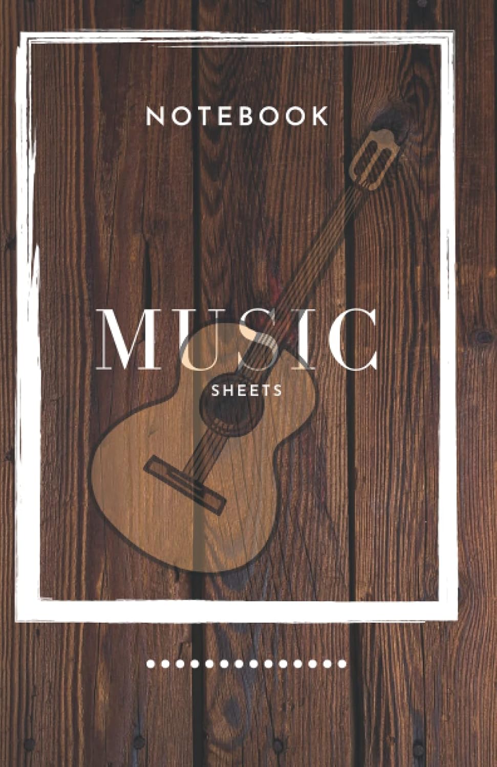 MUSIC NOTEBOOK with 120 pages with the size of 8.5× 5.5