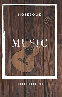 MUSIC NOTEBOOK with 120 pages with the size of 8.5× 5.5